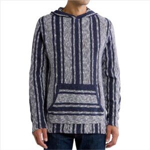 Lucky Brand Baja Navy Stripe Hoodie